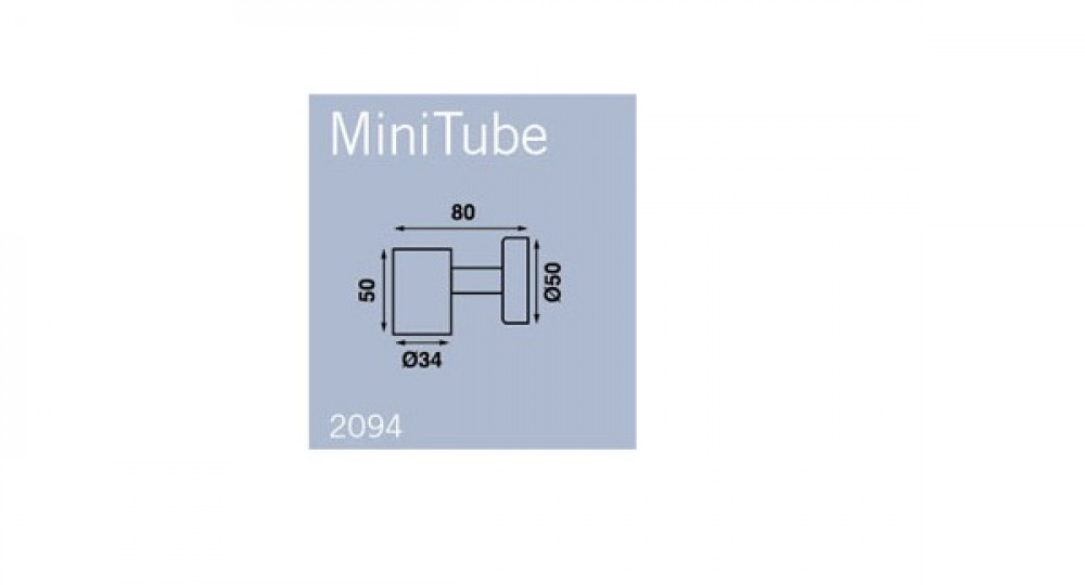 Mini Tube D1 alu m/schakelaar