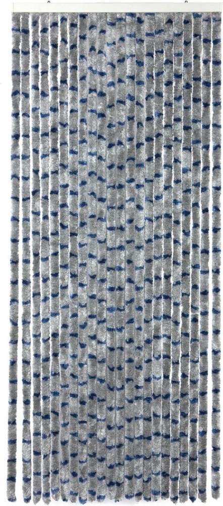 Arisol Chenille Gordijn 56x200 Blauw/Grijs