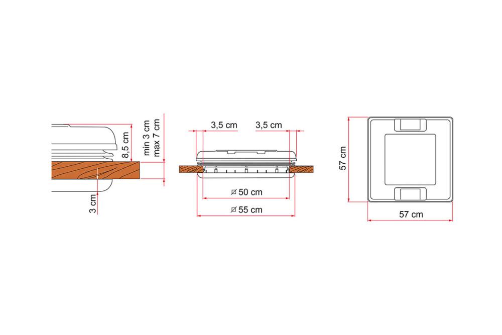 Fiamma Vent 50 Crystal