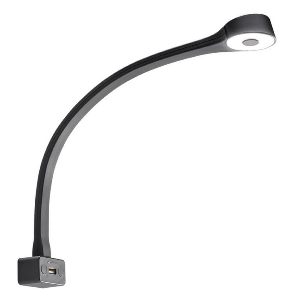 LED Lamp met Zwanenhals F Flexibel 12V Zwart