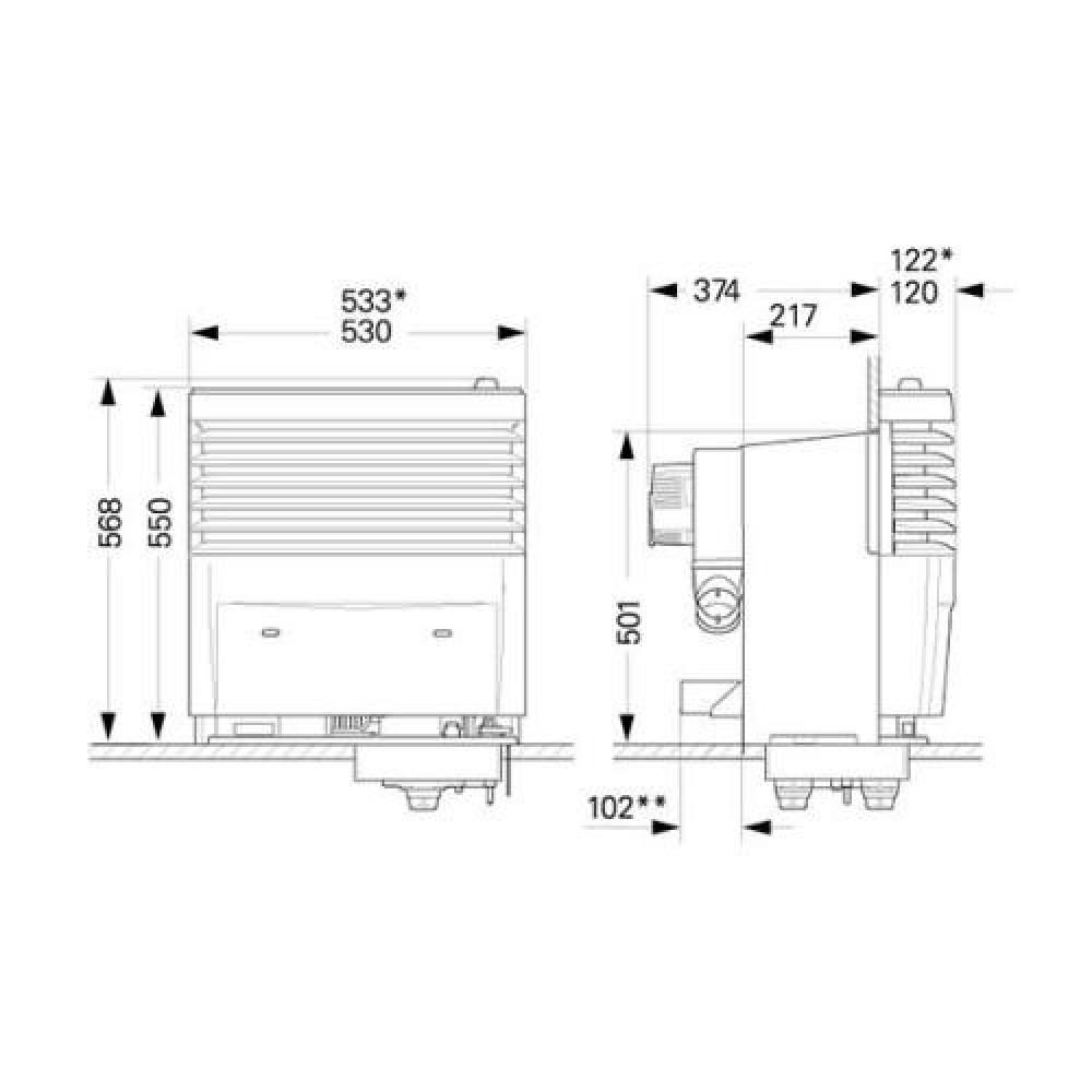 Truma Kachel S5004 1 Ventilator zonder Mantel