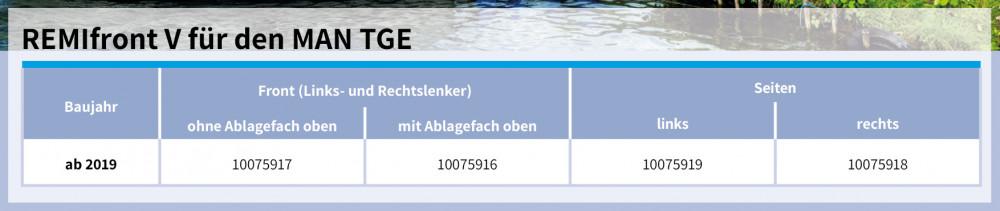 Remifront 5 MAN TGE>2019 / VW Crafter>2017 Zijraam L