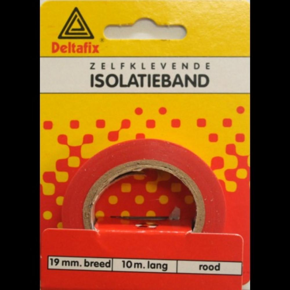 Deltafix Isolatieband op kaart 10m x 19mm Rood