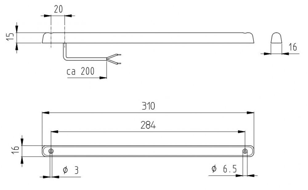 Jokon Derde Remlicht ZHBL24-2 28 LEDs Wit