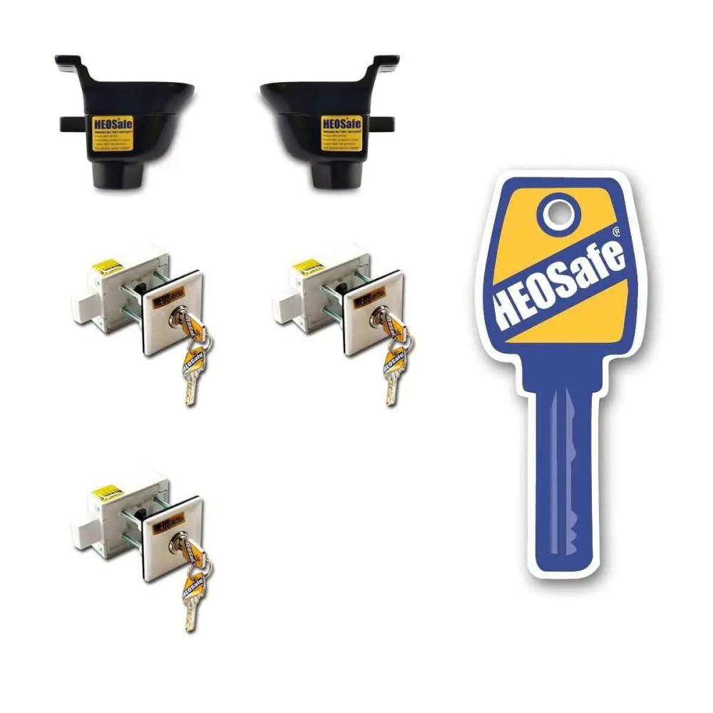 HEOSafe Sloten Set Ford Transit Wit >2014 5st.